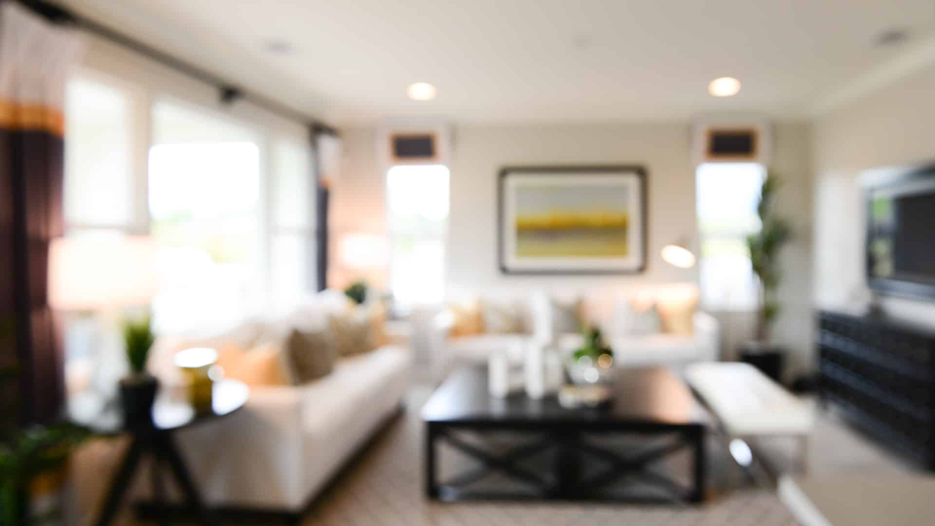 Blurry living room